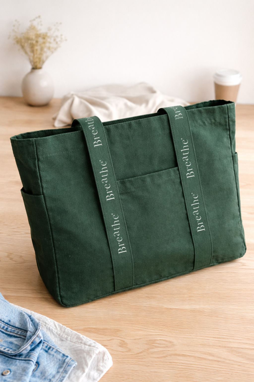 (Pre-order) - 100% Cotton Tote bag with Pocket
